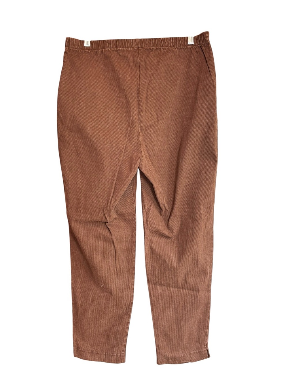 Just My Size Stretch Corduroy Pull-On Pants Brown Women’s 18W/20W Cotton - Picture 2 of 6